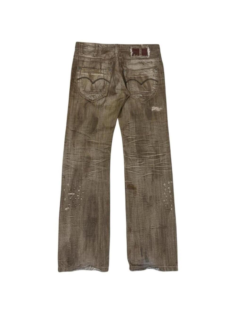 Y2K Vintage Rare 2#1 unique shade denim jeans